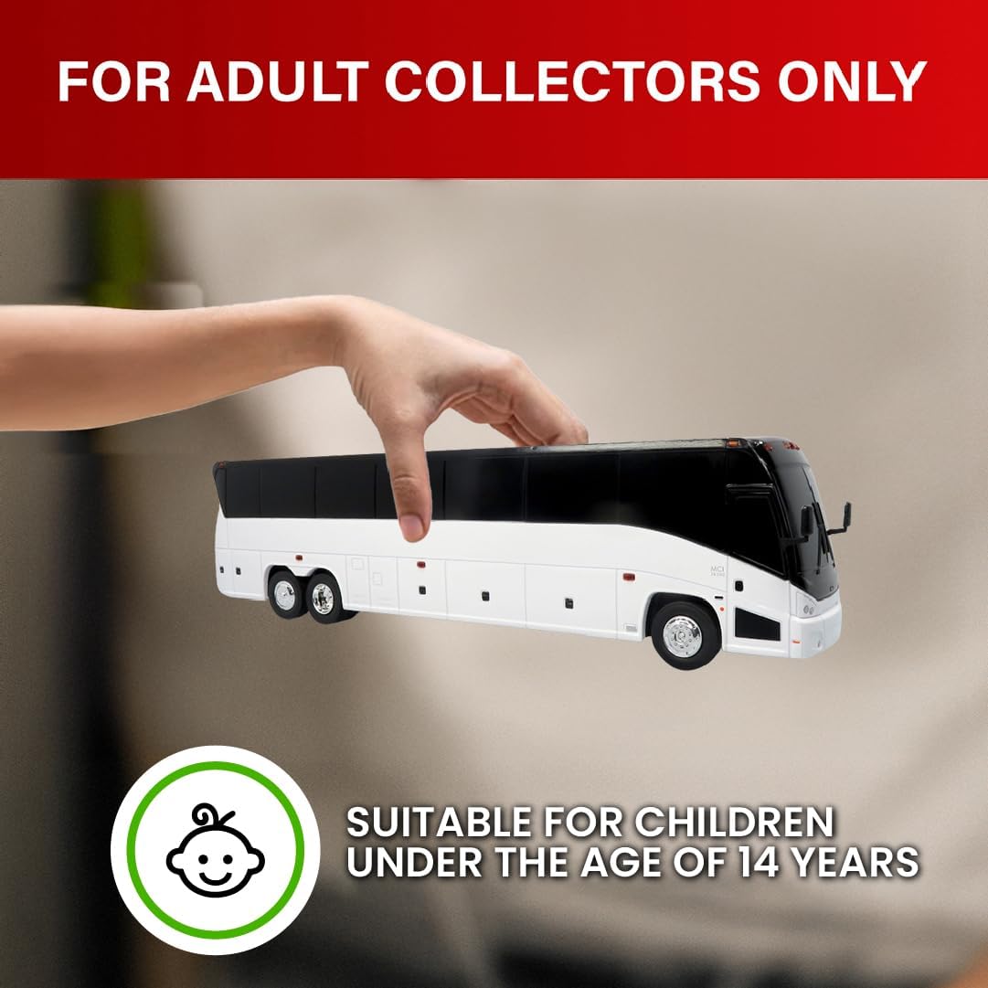 Iconic Replicas NFI Xcelsior XN40 Transit : Blank White — Bus 1:43 ABS Plastic Model