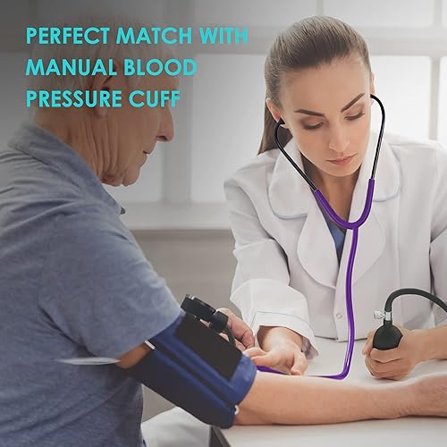 Miniatura 5 de Clairre Estetoscopio básico de regalo para enfermeras, médicos y estudiantes de medicina, para uso en la salud en el hogar con accesorios (tubo