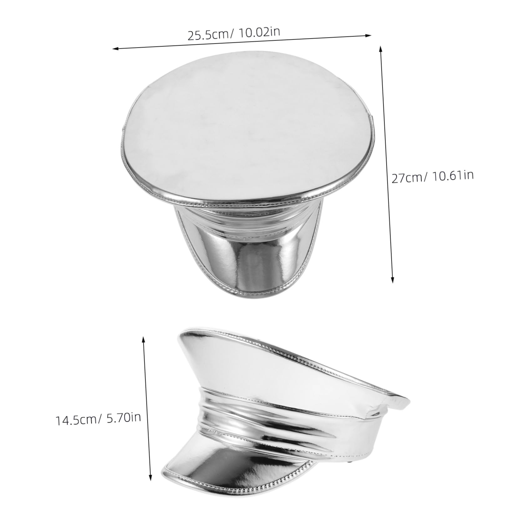 BESPORTBLE Shiny Beret Hat Navy Hat for Women Festival Party Wear Sailor Inspired Women's Navy Cap