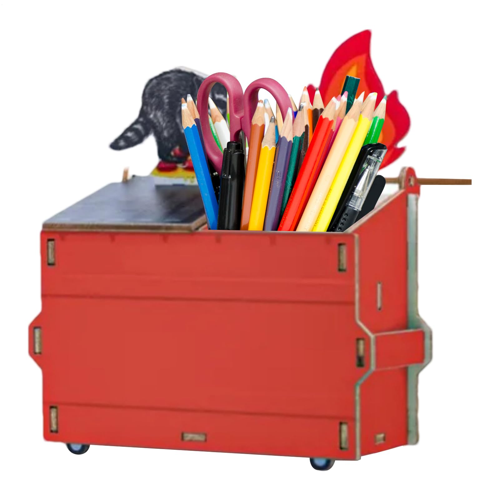 Container Di Penna - Porta A | Pannelli Decorativi Per I Vigili Del Fuoco Organizzatore Di Fornitura D'arte | Freque Scolastiche Organizzatrici, Coppa A Multifunzionale Per Le Sc