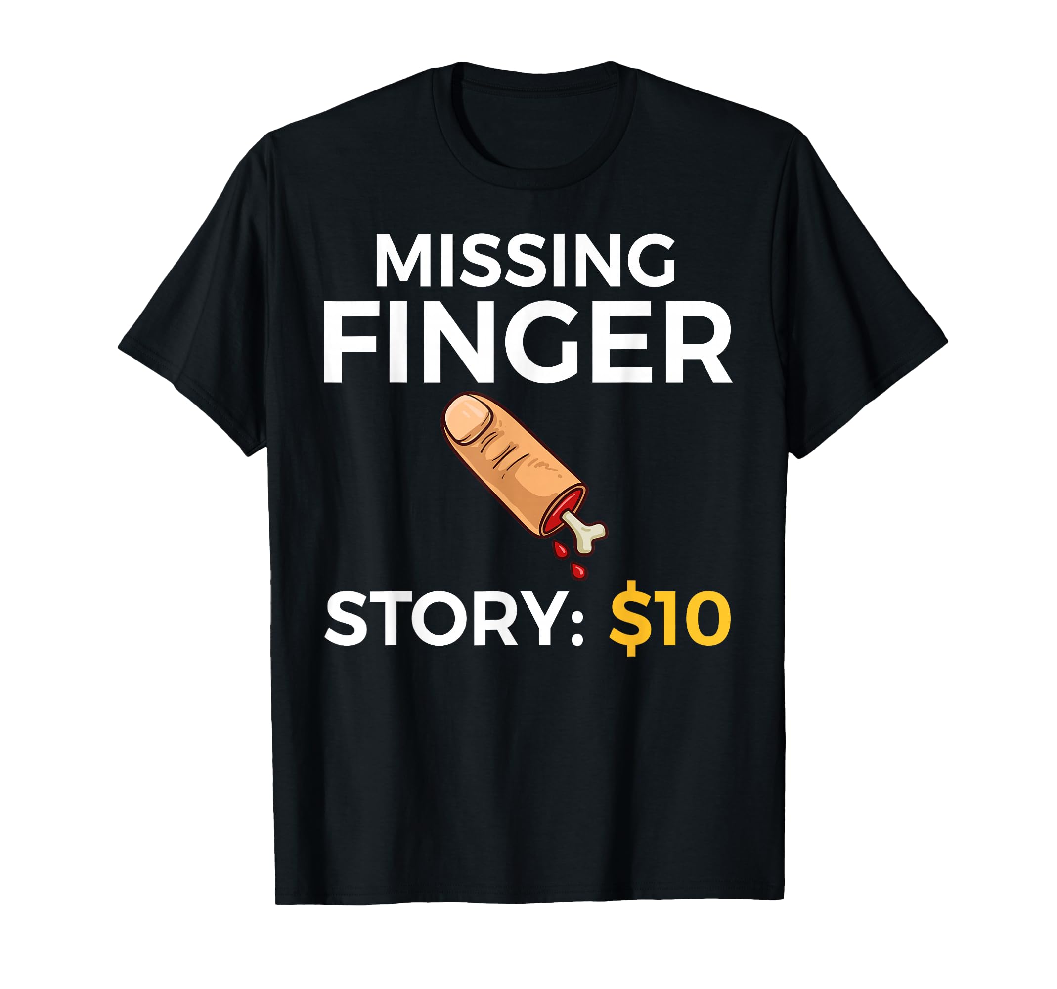 Missing Finger Prosthetic Amputation Recovery T-Shirt