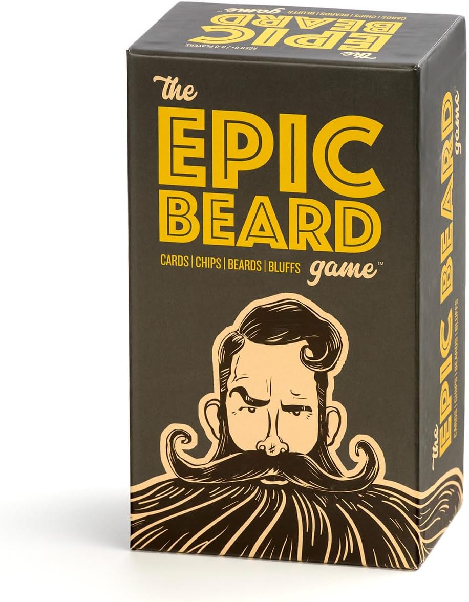 The Epic Beard Game, Hilarious Bluffing Card Game for Fun Party Game Nights, 3-8 Players Ages 8+