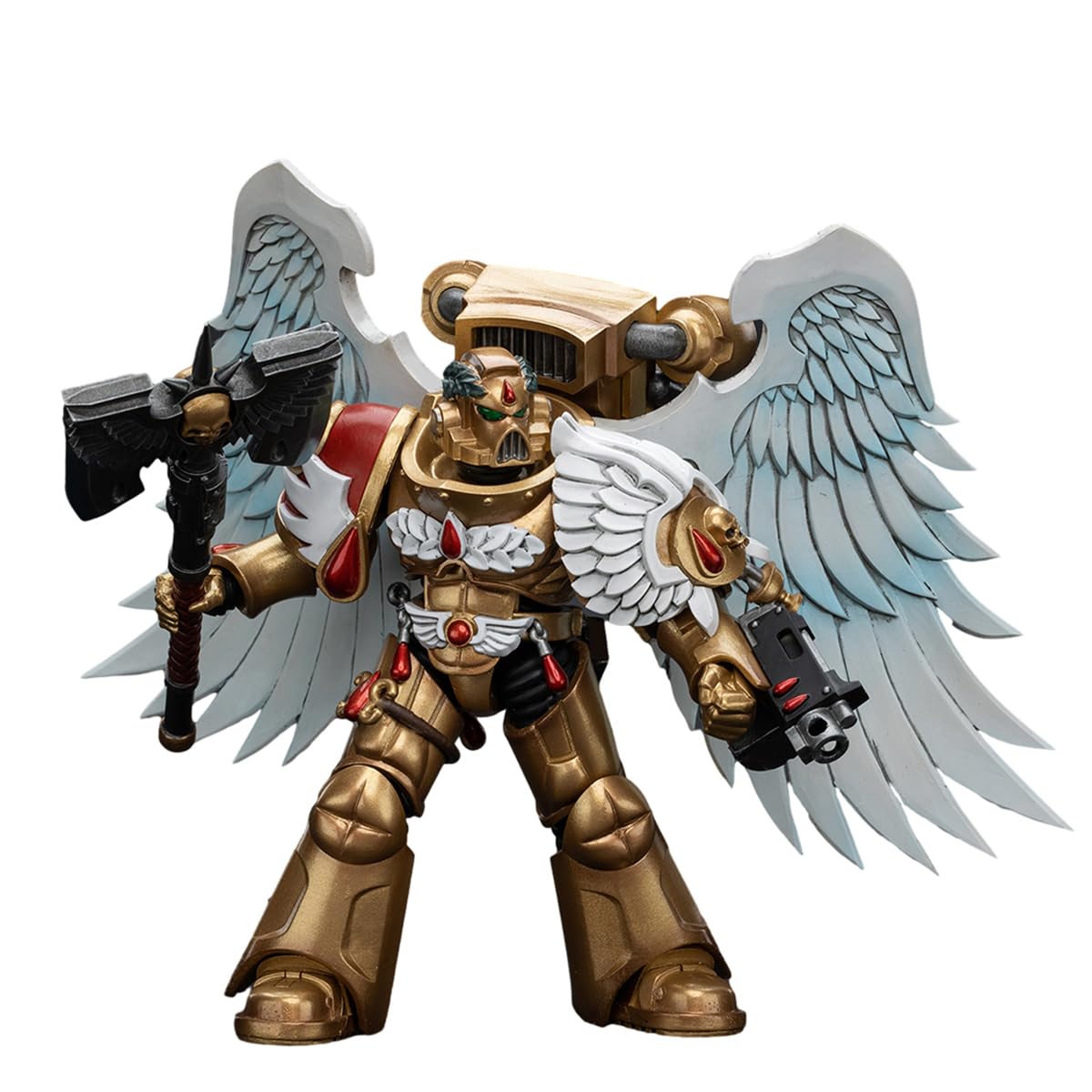 HiPlay JOYTOY Warhammer 40K Series, Blood Angels: Sanguinary Guard With Encarmine Axe, 1/18 Scale Collectible Action Figure JT6250 - Image 3