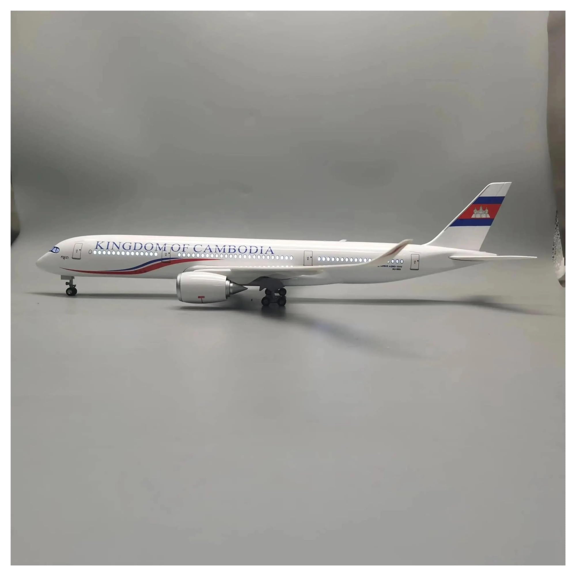 Scala per Aerei in Metallo pressofuso 47 cm per cambogiano per Kit di Costruzione di modellini di Aerei DieCast A350 con aeroplani Leggeri per Decorazioni per Hobby per Raccolta ed Esposizione (Senza