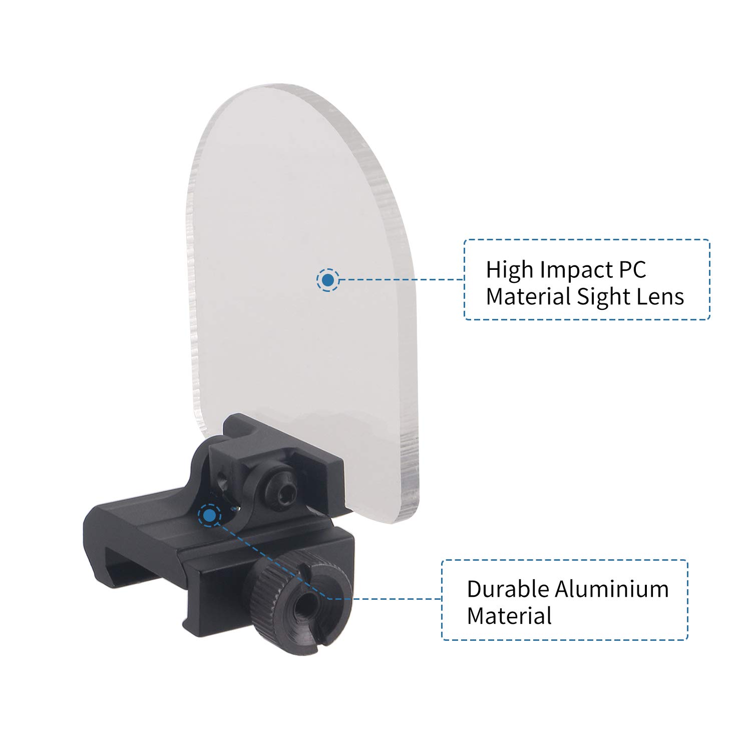 Buy FOCUHUNTER Scope Protector Bulletproof Airsoft Lens Foldable