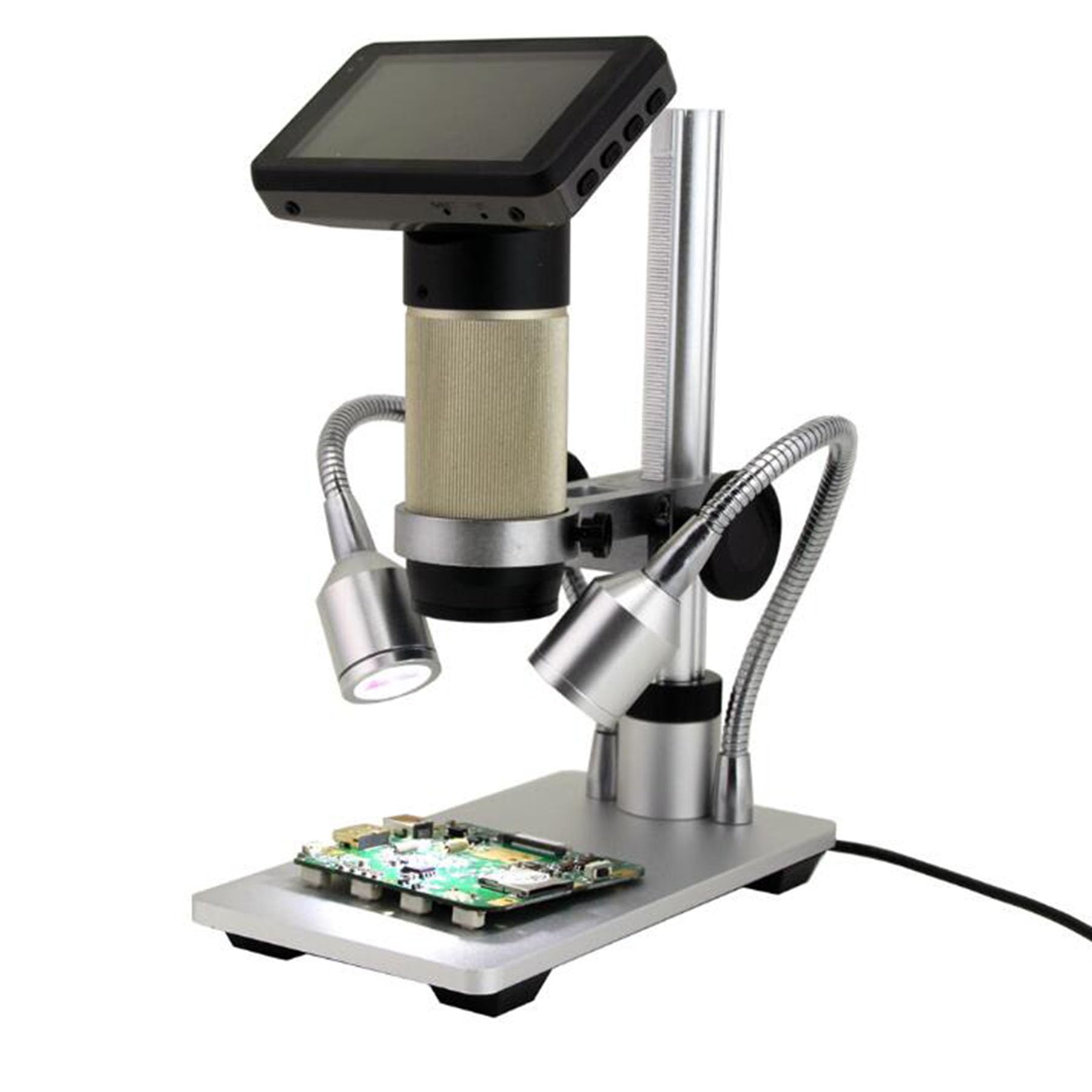 Video microscopio digitale 1080P con display da 3,0 pollici e uscita USB 2.0, imaging elettronico ad alta definizione per laboratorio o uso domestico