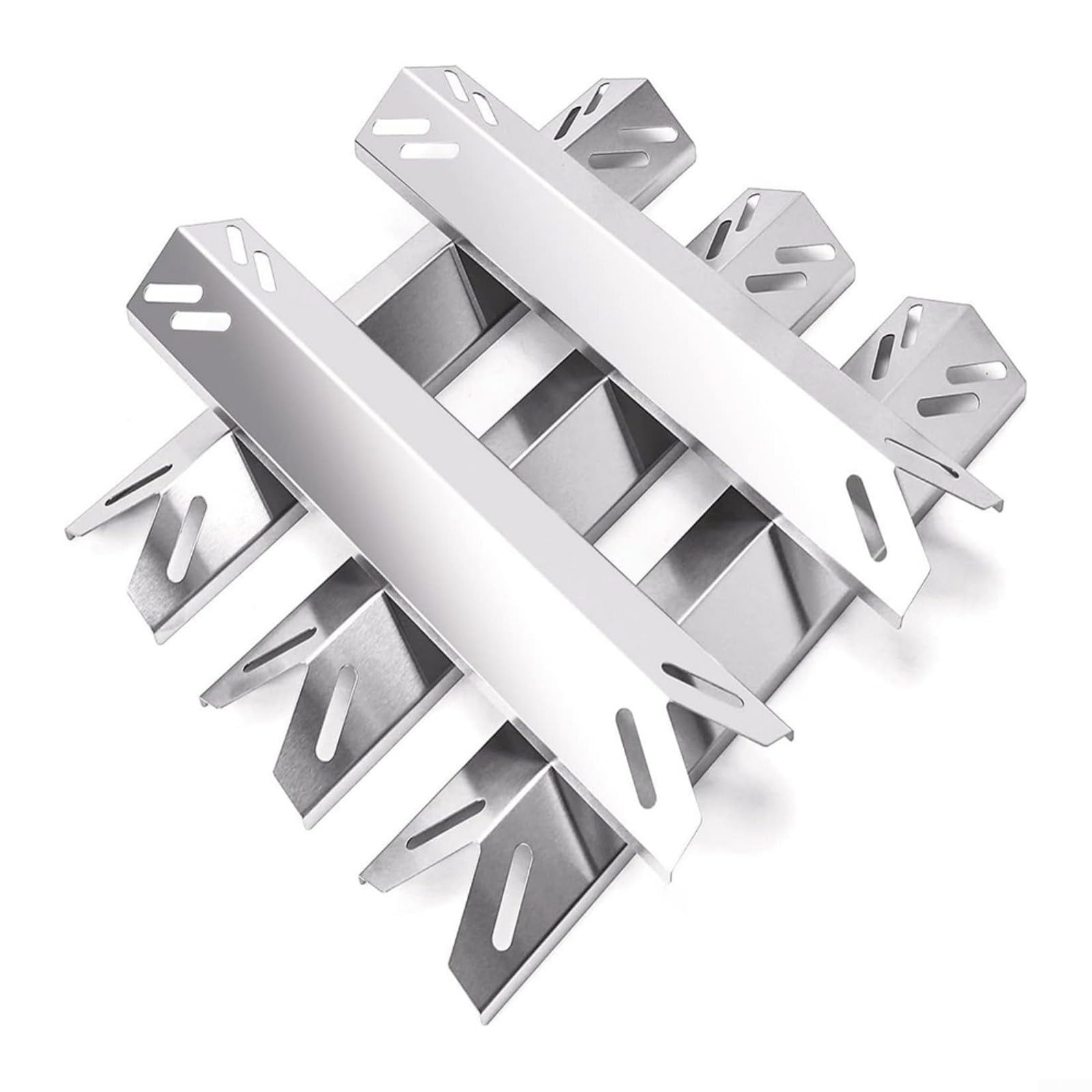 5 Pz Grill Piastre Termiche Tamer Sostituzione 15.53 Pollici Acciaio Inox BBQ Burner Shield Copertura di Distribuzione del Calore per Modelli 2556 2456 Griglie A Gas