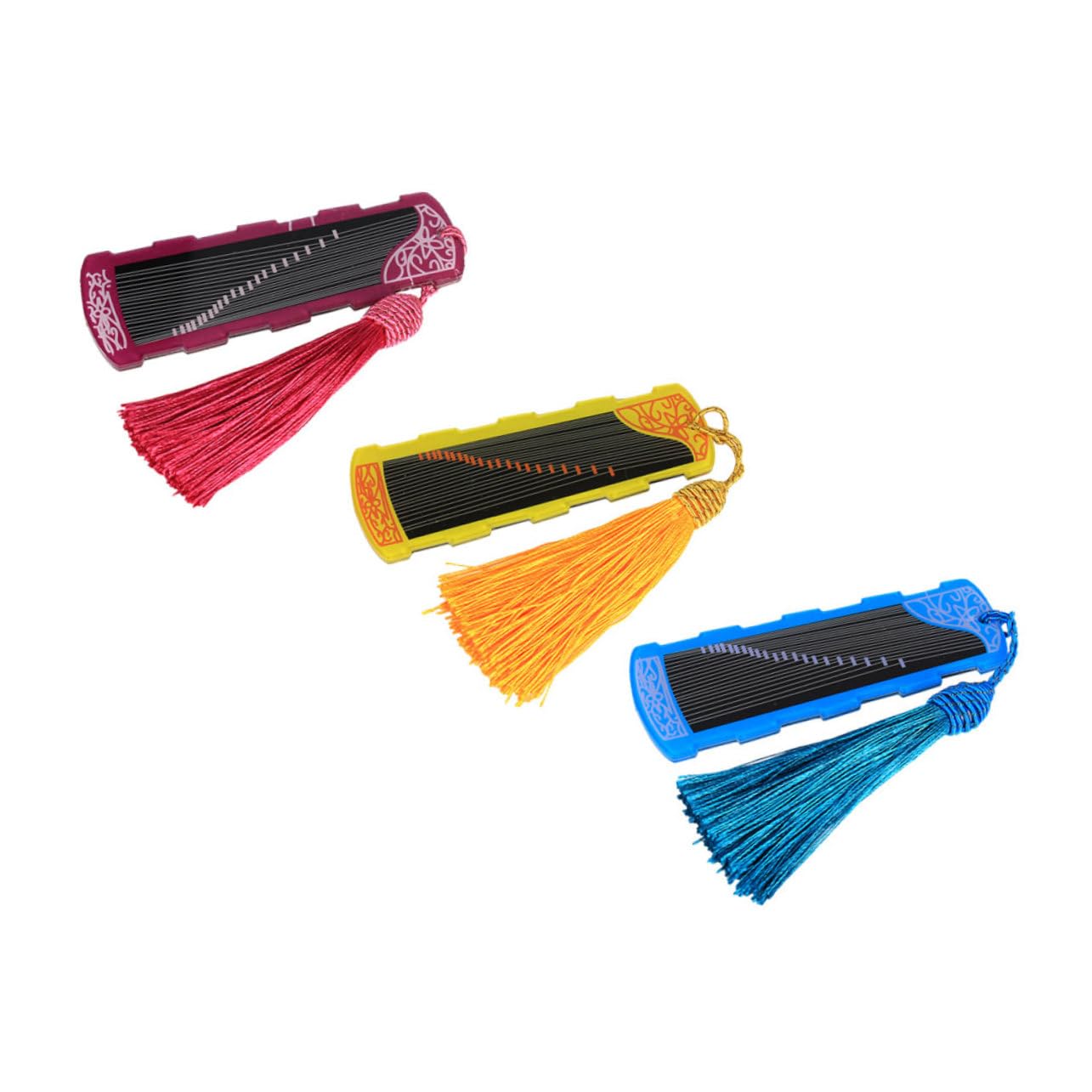 SUPVOX 3pcs Guzheng Pick Holder Storage Board Nail Winding Guzheng Finger Picks Storage Container for Pipa Anti-lost