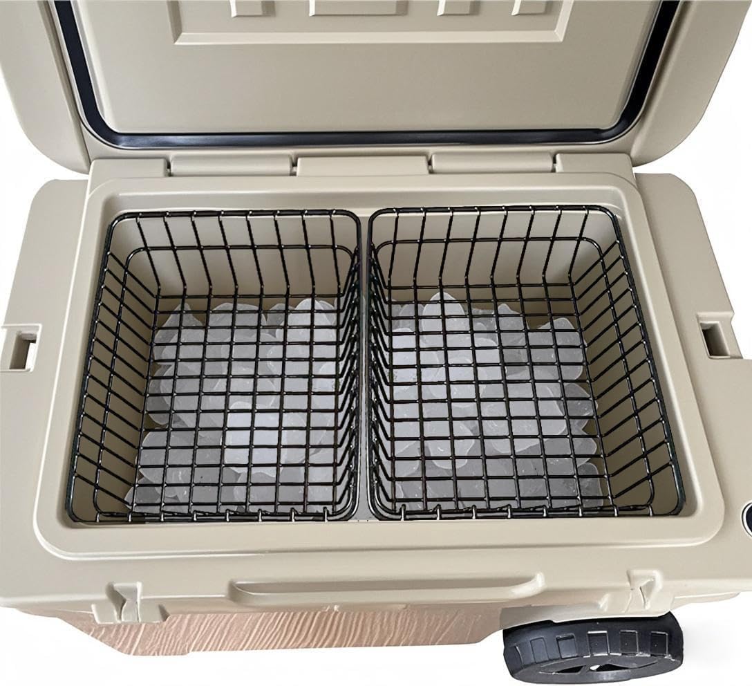 KDOWES 2 Pack Cooler Basket for Yeti Tundra Haul,Stays Food Chilled and Dry, Compatible with Other Cooler Accessories Cooler Locks, Dividers, Ice etc