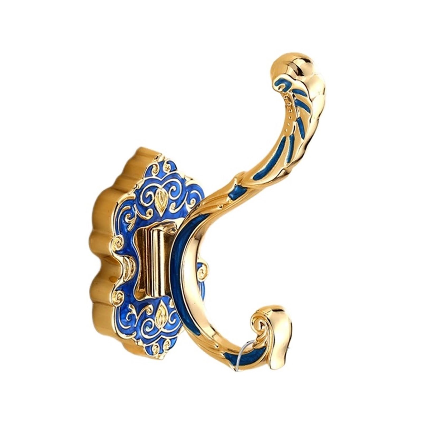 Robe Hook Wall Mount Single Screw Towel Holder Bathroom Accessories Clothes Hanger Easy Maintenance(Blue)