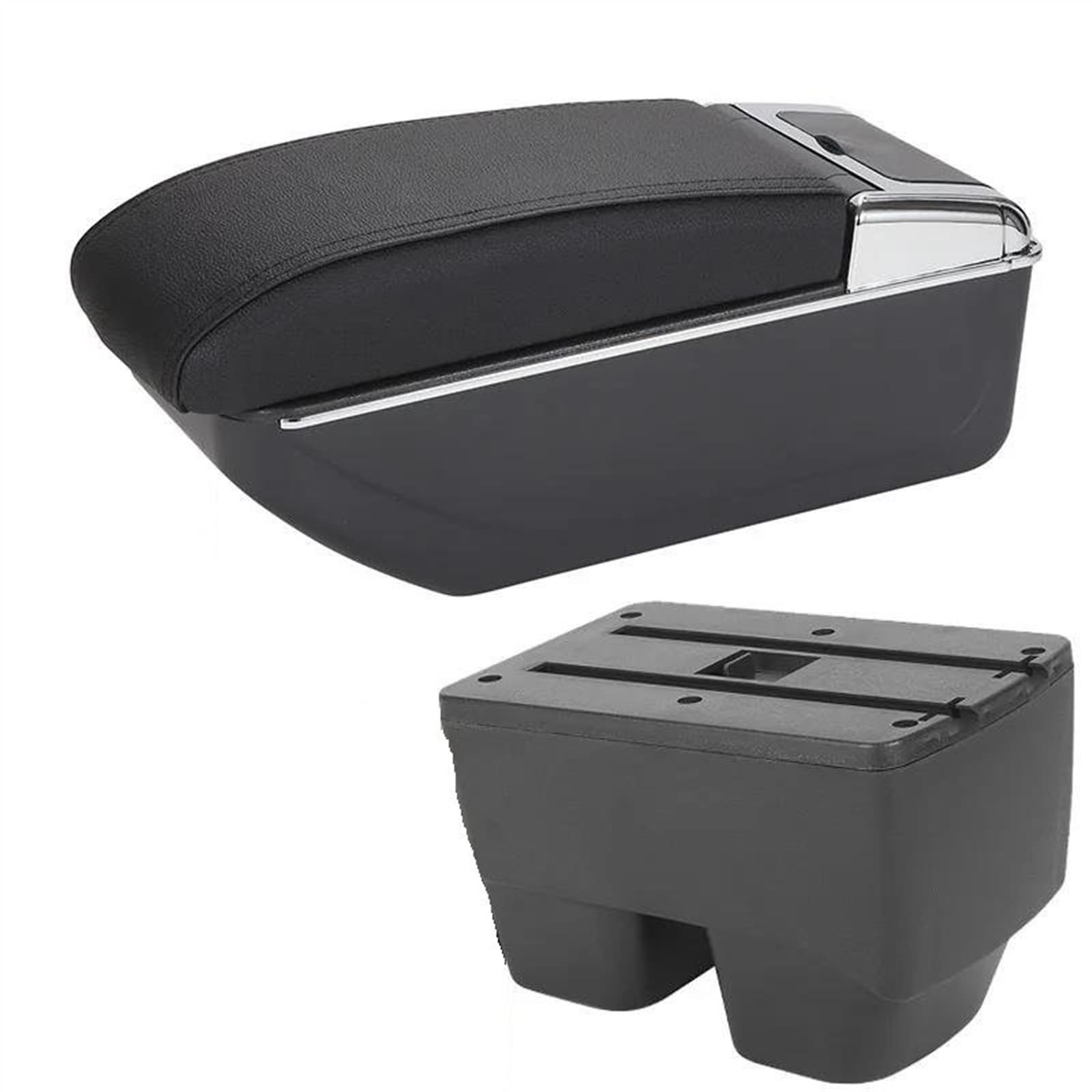 NMJLQW Storage Rack Car Armrest Box Storage Box Dedicated Retrofit Parts Interior Car Accessorie For Yaris SUV Cross(B2 Black line 7USB)