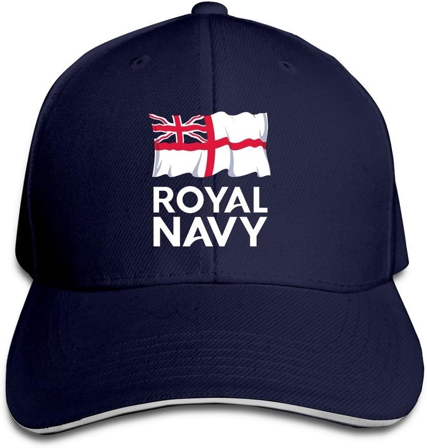 XCarmen Runy Custom Logo Of The Royal Navy Adjustable Sanwich Hunting Peak Hat & Cap Navy