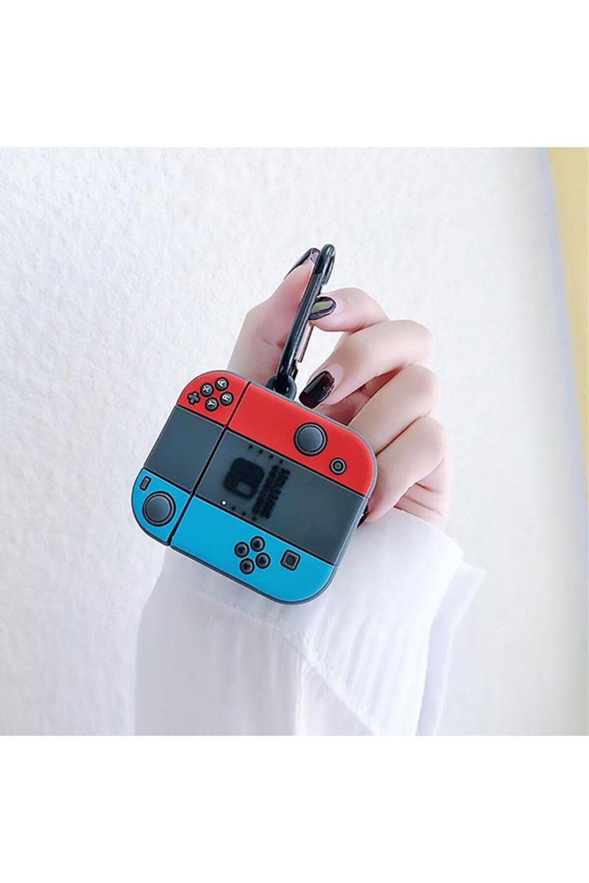 PSR aksesuar (5913) Nintendo/Cartoon Figürlü Silikon Kulaklık Kılıfı Airpods 1. Nesil / 2. Nesil ile uyumlu