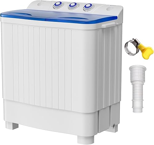 Lavadora portátil, lavadora de doble tina, lavadora compacta con capacidad de 20 libras, lavadora de 12 libras y secadora giratoria de 8 libras para