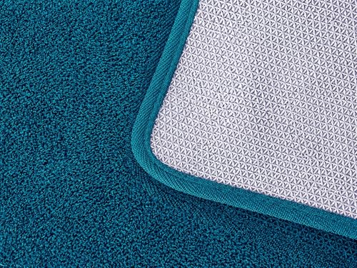 Image of Ultra Soft Bedside Runner Rug 22x55 Inch, Anti-Slip Floor Mat for Bedroom, Long Plush Carpet Runner for Bedside, Living Room, Hallway & Home Decor, Washable Comfortable Area Rug (Green)