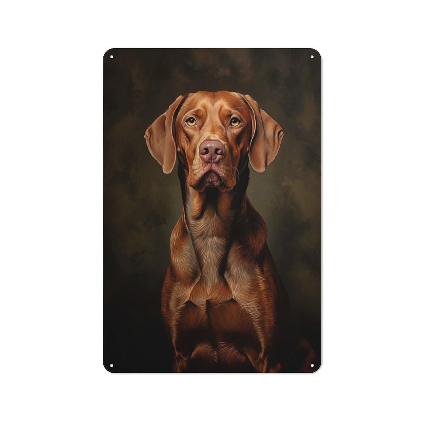 Junmoney Style-14 Hungarian Vizsla Printed Metal Sign 30X20cm For Dining Room Or Kitchen, A Decorative Christmas Gift For Kitchen Wall Decor Lovers