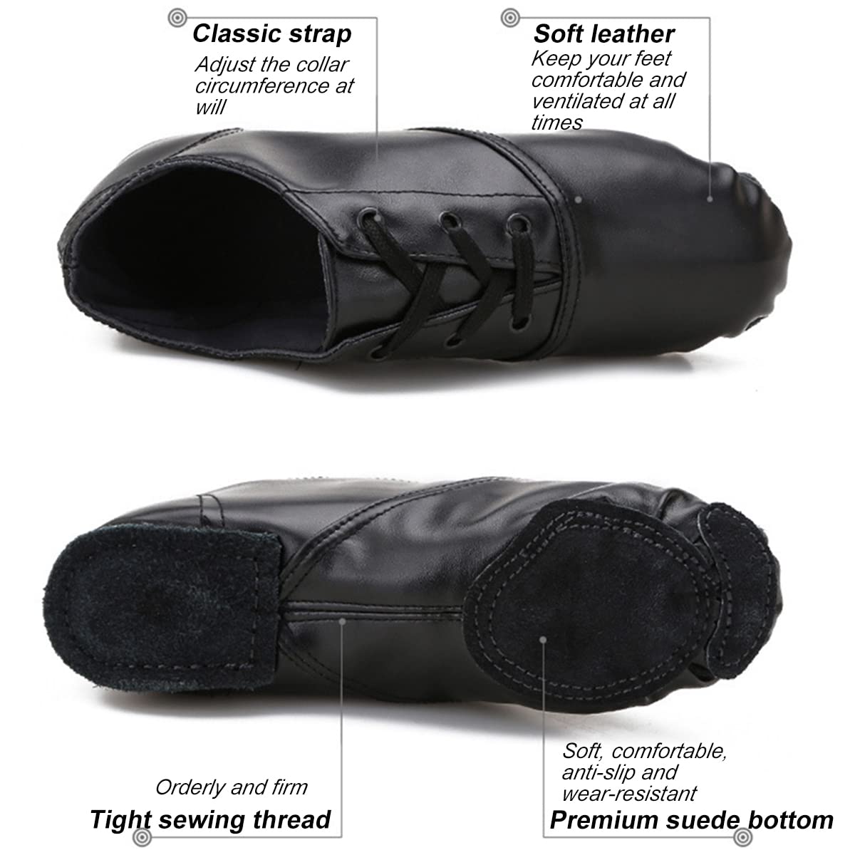 Modernes Chaussures de Ballet Boot Semelle Souple Yoga Gymnastique Split Plate Ballet Doux Chaussons pour Femmes Filles Jazz Dance Bottes