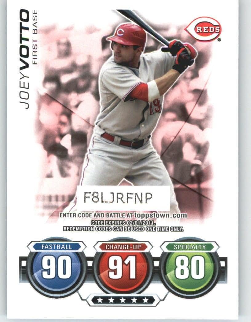 2010 Topps ToppsTown / Attax Code Card 26 Joey Votto