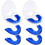 BBTO 6 Pcs Youth Kids Mouth Guard for Sports, Boys Girls Mouth Guard with Case, Mouthguard for Wrestling Boxing Basketball Hockey Football(Classic Style,Blue)