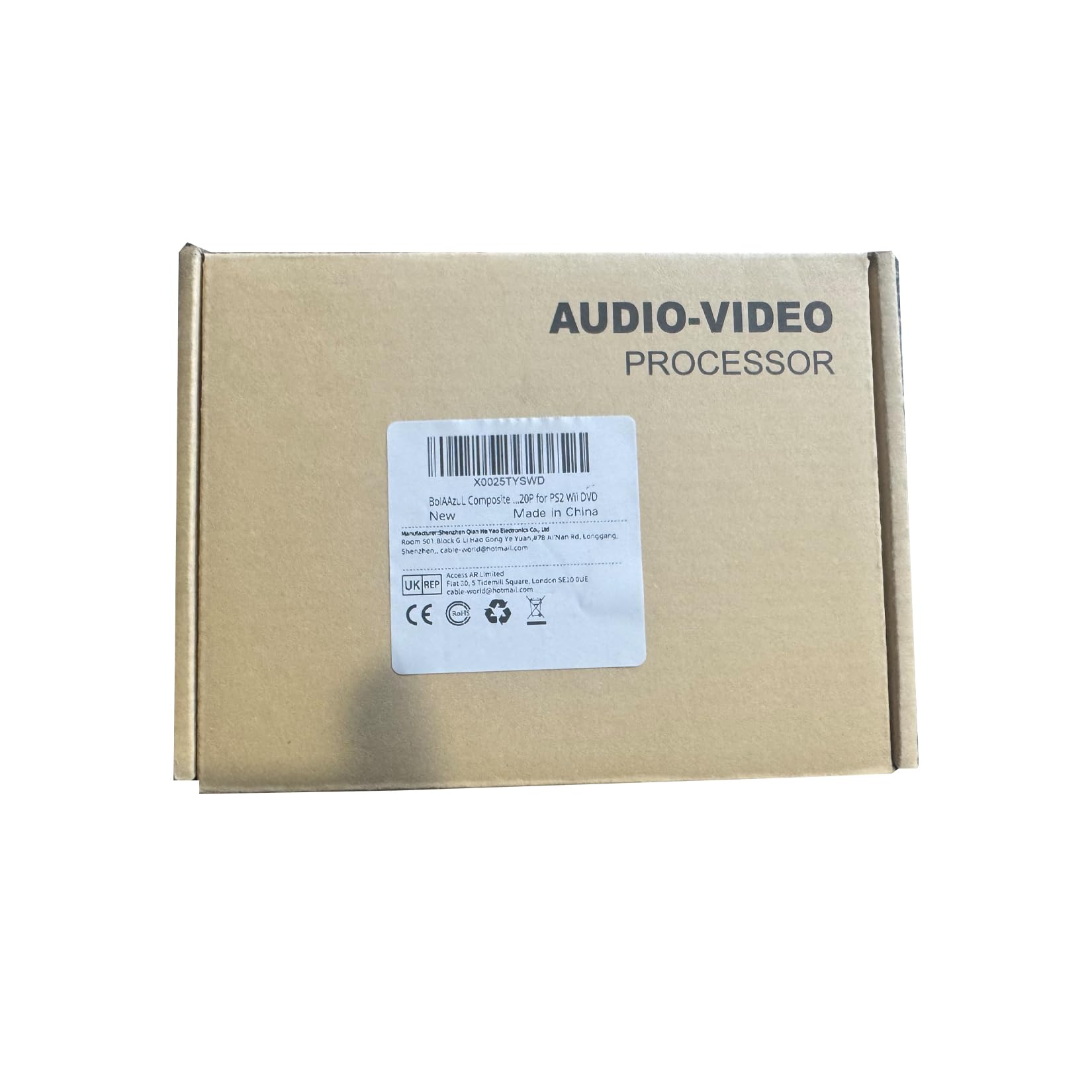 BolAAzuL Convertitore video Composite C-VBS+Scart a HDMI, Scart Composite CVBS ingresso AV a HDMI Scaler, supporta 1080P/720P per PS2 Wii DVD