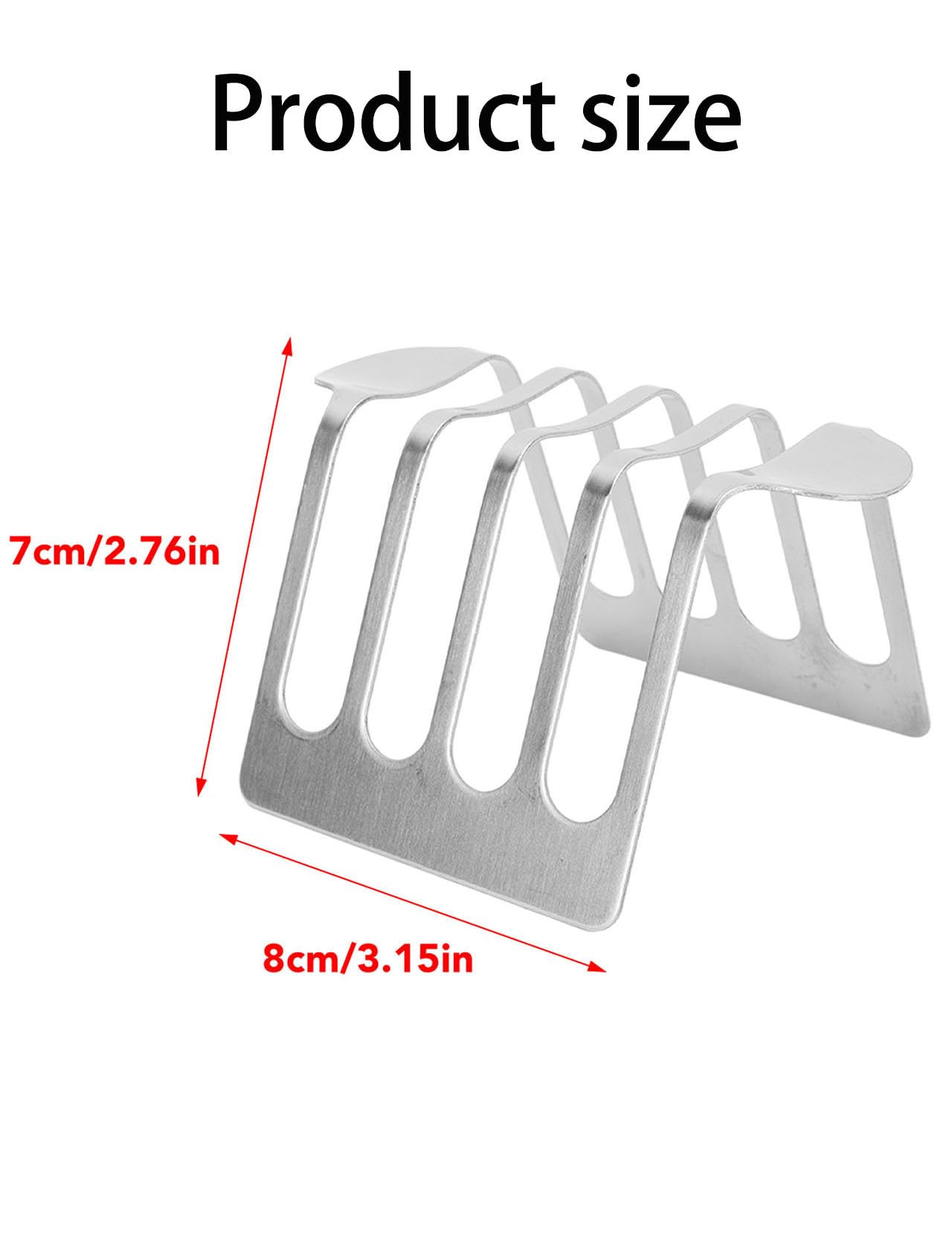 Estante para tostadas de acero inoxidable, capacidad de 4 rebanadas, estilo victoriano, para enfriar pan y soporte para tostadas para servir en la cocina 6