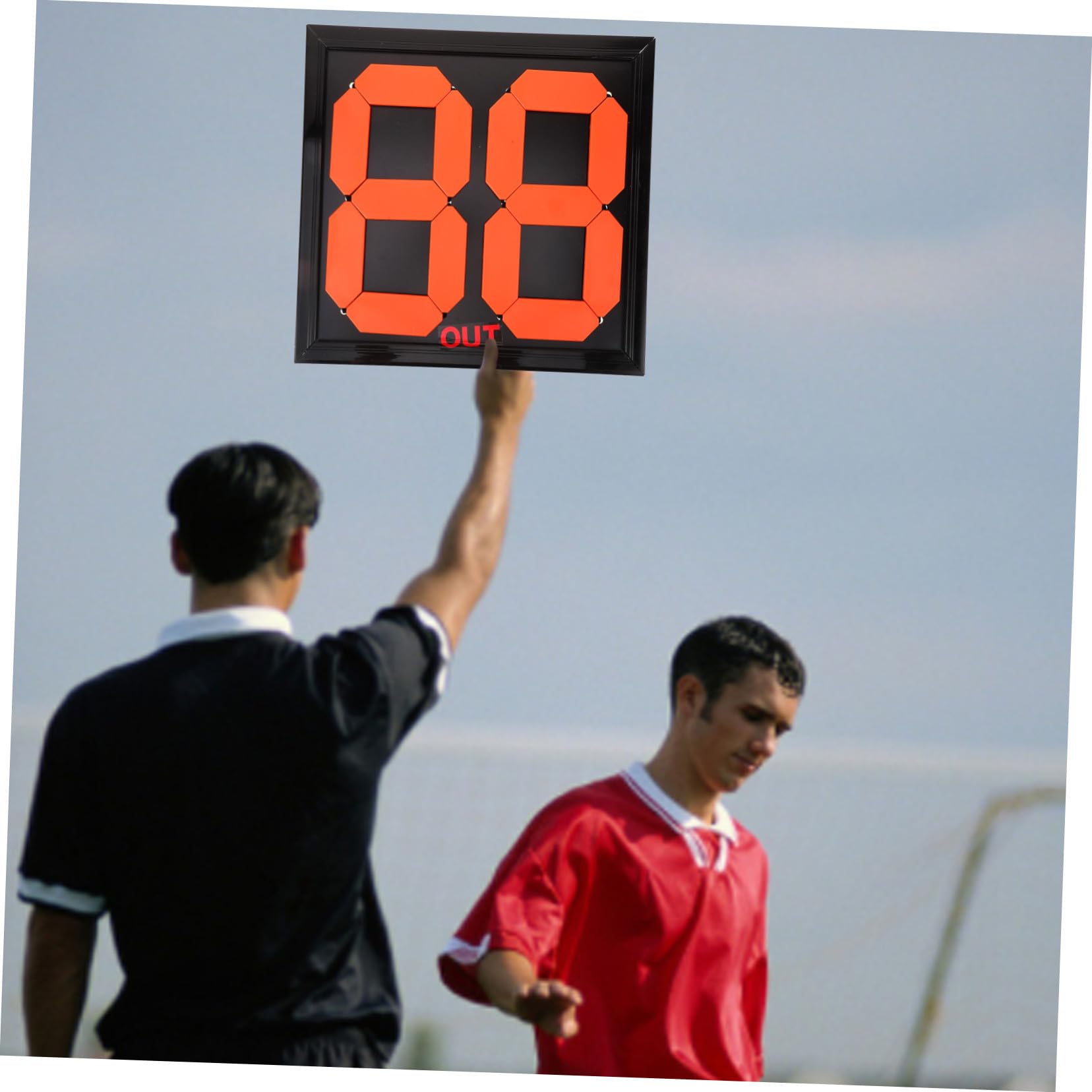 Toddmomy Tabellone Sostituzioni Calcio Manuale Numeri, per Arbitri Pp