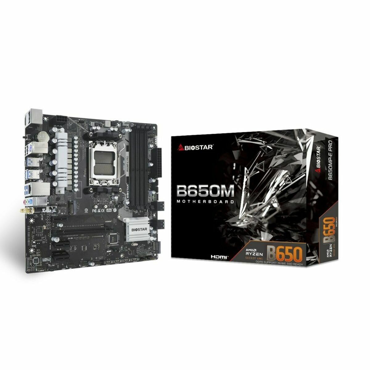 Biostar B650MP-E PRO DDR5 6000MHz AM5 S+V+GL Micro ATX Anakart