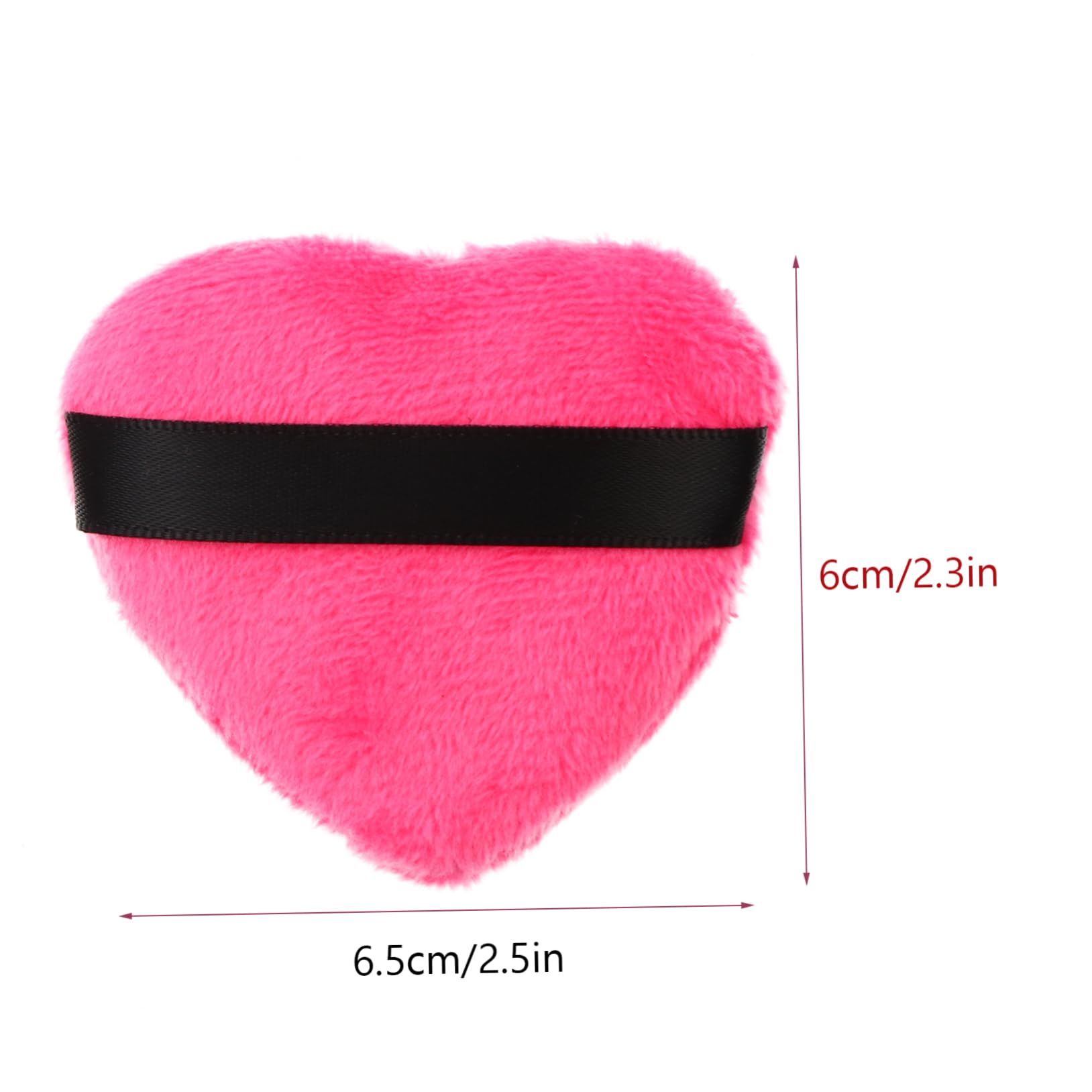 OATIPHO 8pcs Heart Shape Cosmetic with Strap Versatile Makeup Powder Puff for Liquid Dry Products for Foundation Blush Loose Powder and More