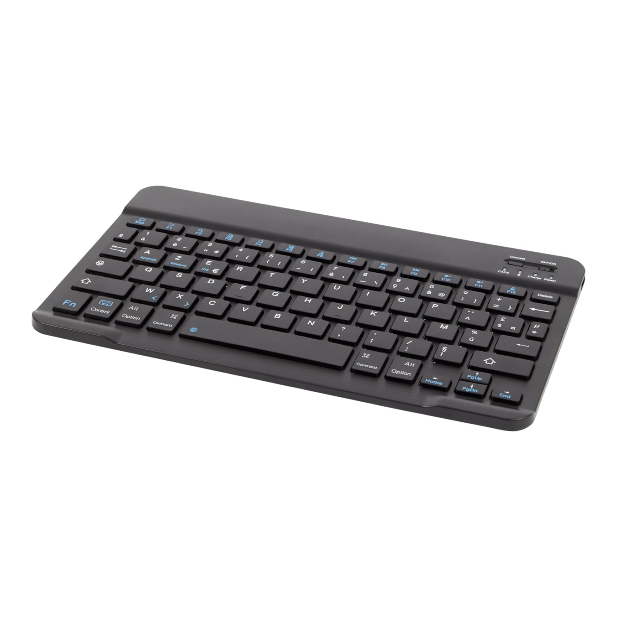 Nor-Tec Mini Wireless Bluetooth 5.2 Keyboard, French AZERTY Keyboard, Lightweight, Quiet, Rechargeable, Ultra-Slim, USB-C, 78 Keys, for Mac, iPad, iPhone, Android, Windows, Smartphone, Tablet