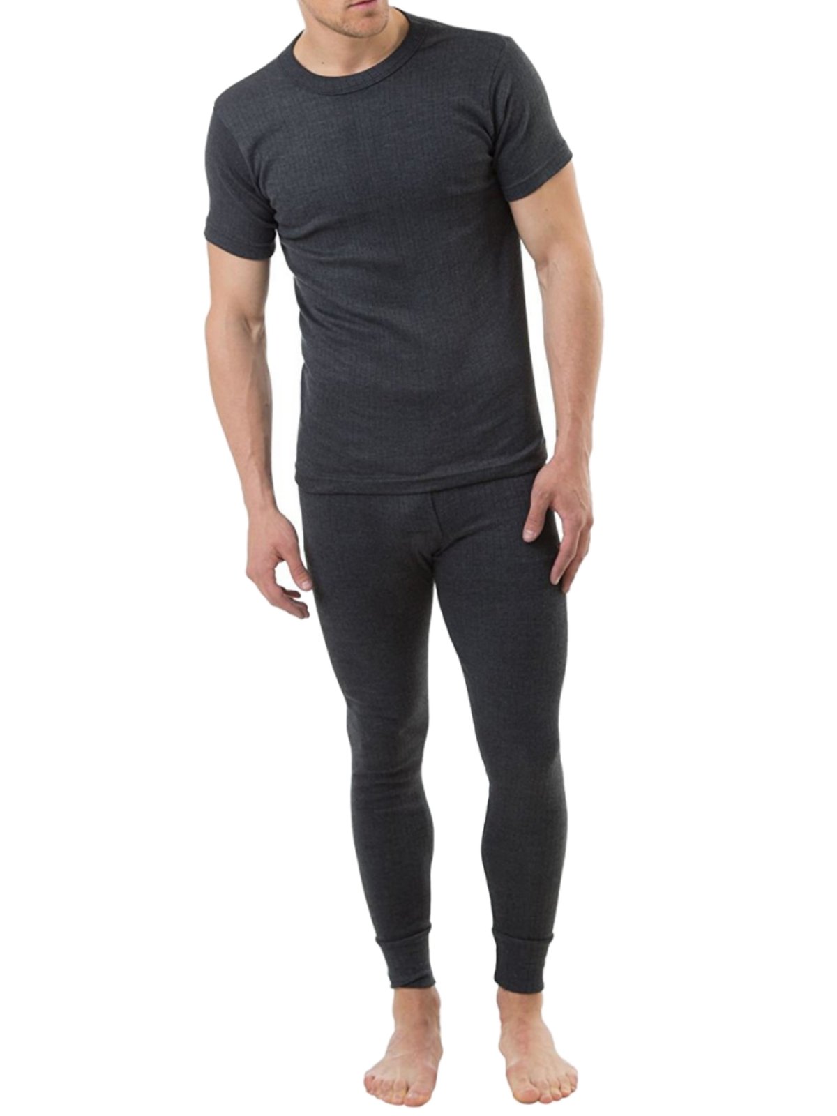 Mens Brushed Thermal Underwear Long Johns White | Wholesaler Thermals | Wholesale Long Johns