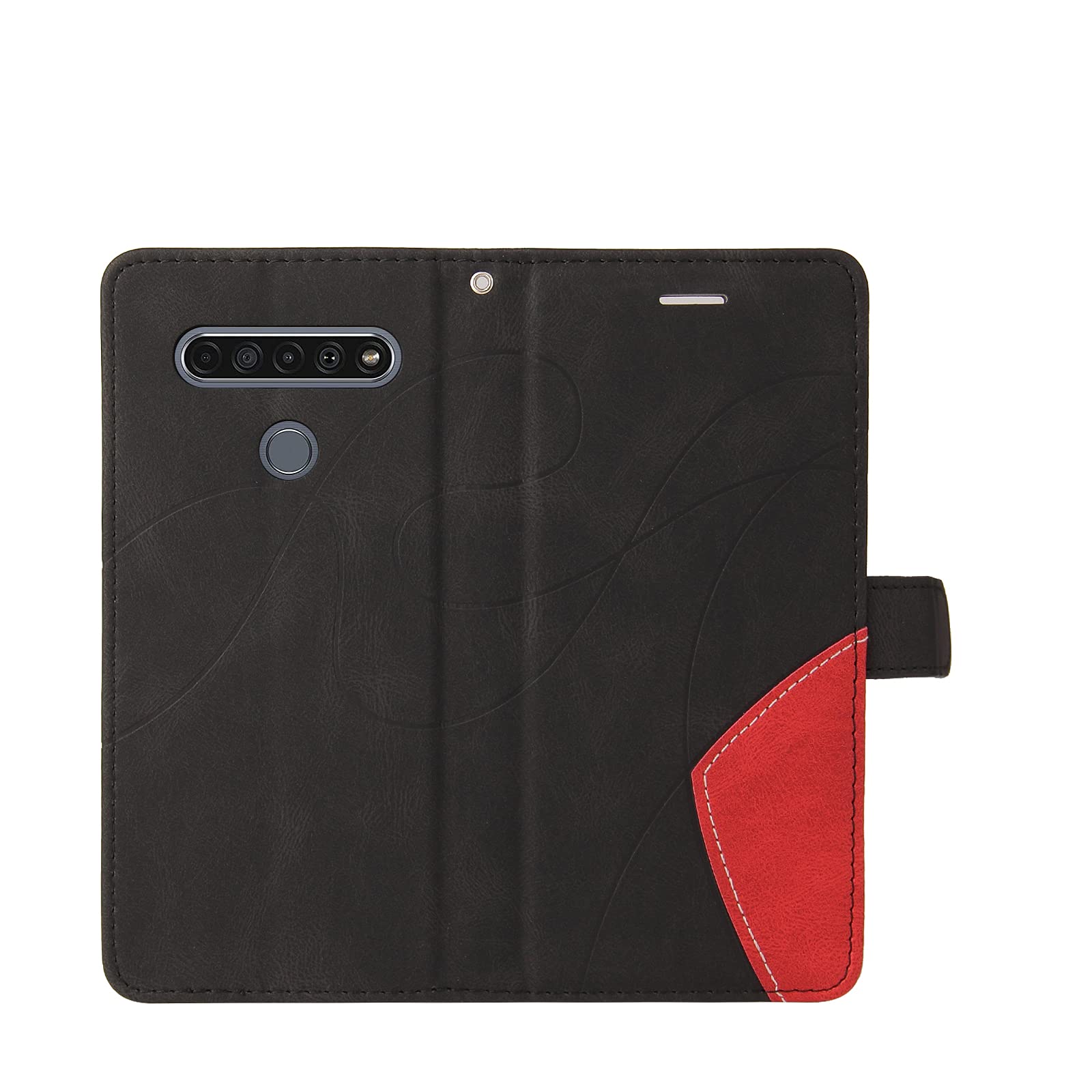 Custodia Portafoglio Floreale Per LG K61 - Cover Con Portacarte E Supporto - Foto 5