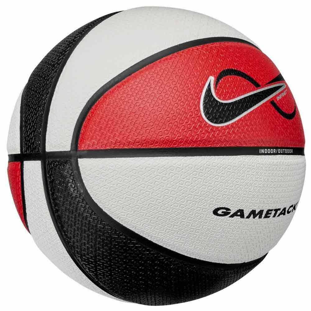 NIKE Unisex Infintiy GameTack Deflated Balón de Baloncesto University Red/Black/White/Metallic Silver/Black 7