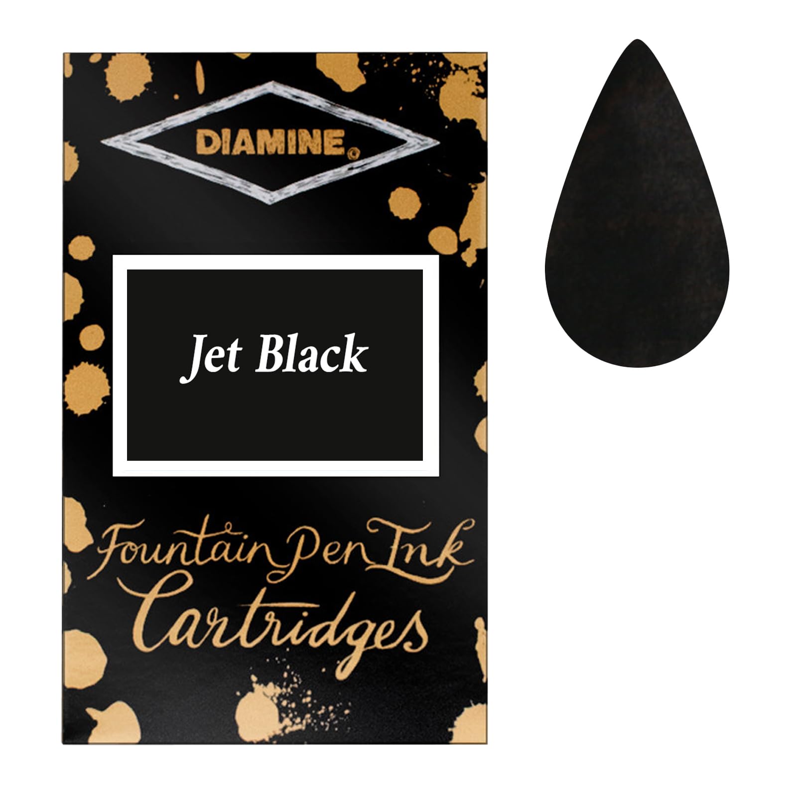 Diamine Jet Black fountain pen ink cartridges