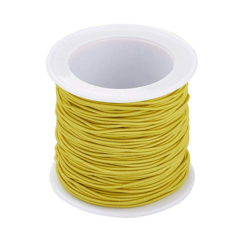 HoitoDeals 2mm Round Nylon Cord Elastic For Mask Sewing Clothing Arts & Craft Jewellery Beading