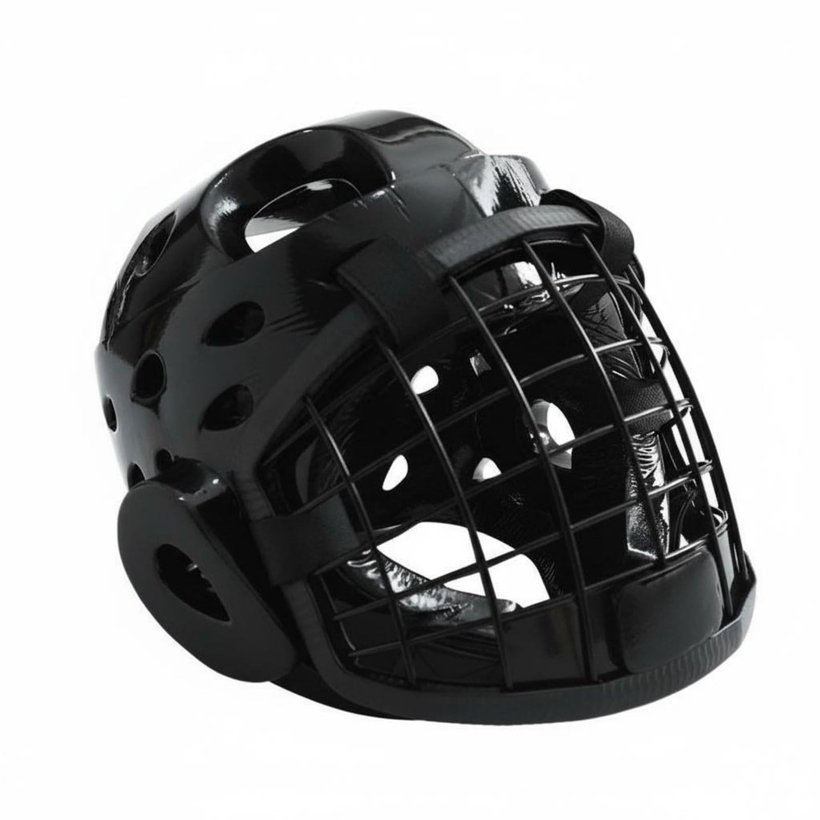 Casco Protettivo con Griglia Design Traspirante con Maschera Chiusura, Casco Boxe, Caschetto da Taekwondo per Principianti