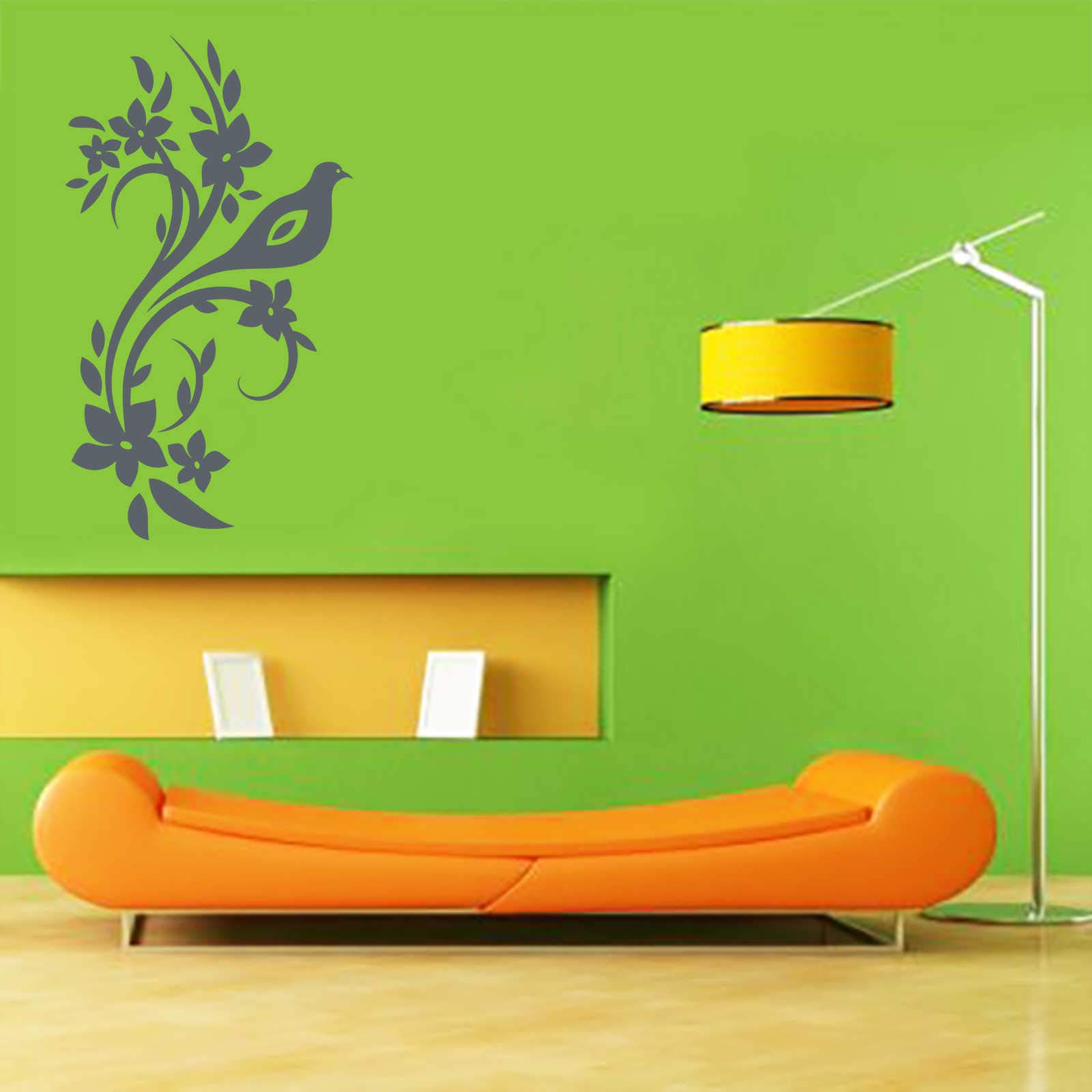 INDIGOS UG - Decalcomanie da muro - adesivi da parete - Murale - 103 cm x 58 cm antracite - Decorazione per soggiorno, camera dei bambini, ufficio, scuola