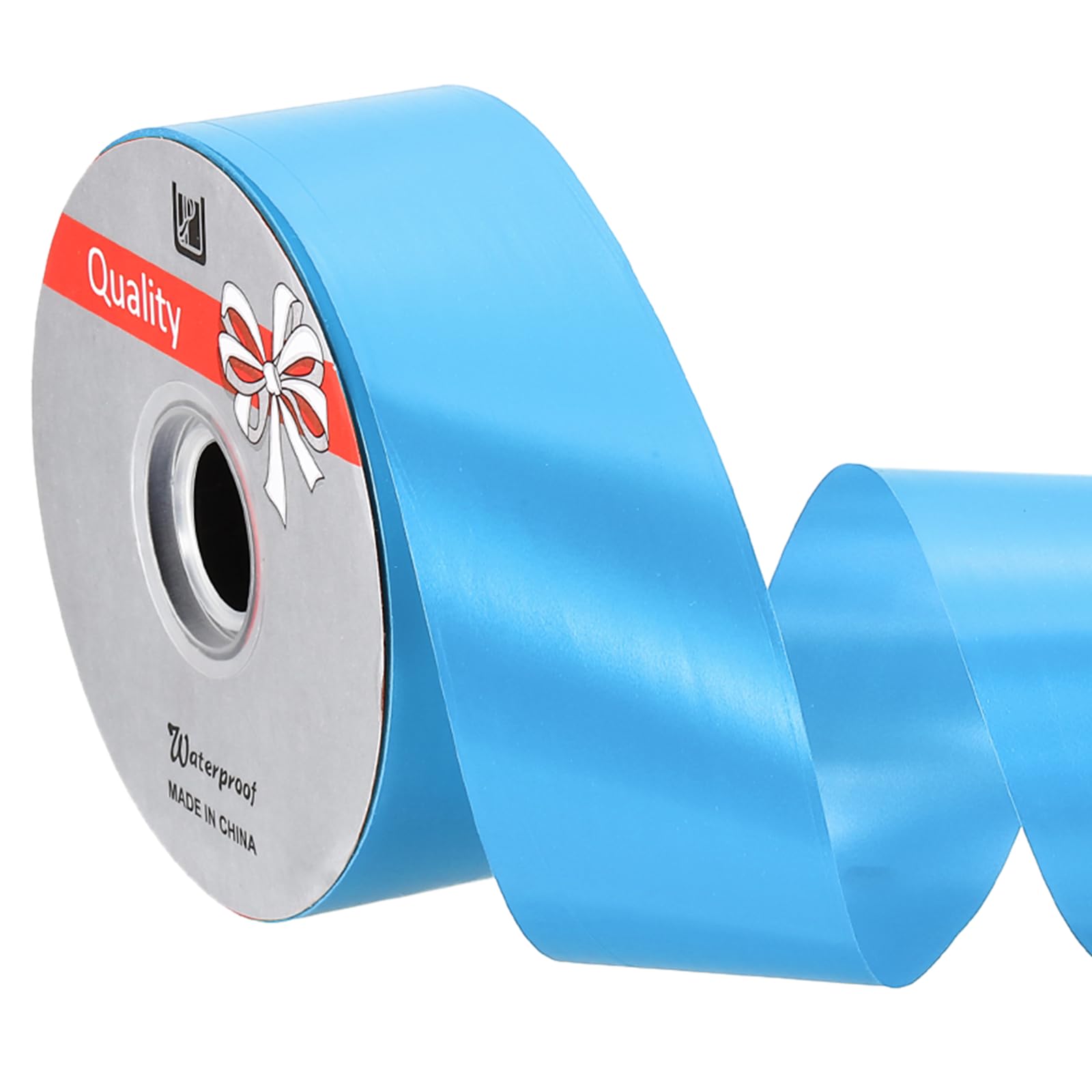 PATIKIL Curling Ribbon, (100 yd / 91m x 50mm, Middle Blue), Plastic Ribbon Roll Balloon String, Suit for - Birthday Parties/Gift Wrapping/Wedding Decorations/Flower Bouquets/Bow Making