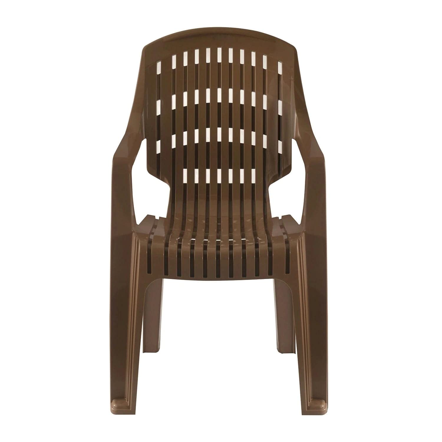 STYLESEAT Relax Armrest Plastic Chair | Long Back Glossy Plastic Chair for Garden | Balcony | Home | Living Room | Weight Bearing Capacity Upto 200 Kgs | Color: Dark Beige-image-19