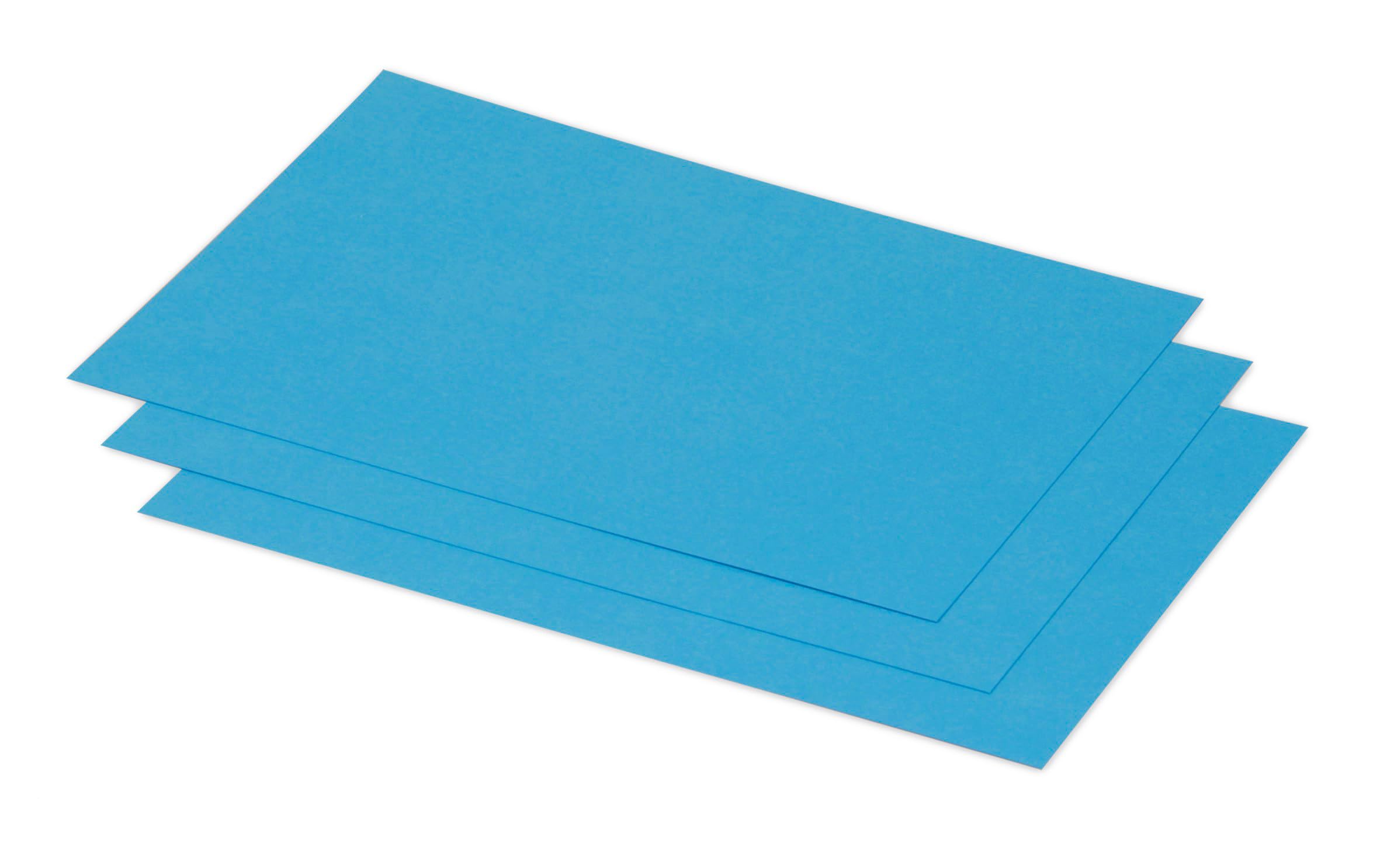 Clairefontaine 1622C Pack of 25 Plain Cards Format 15.8x22.2cm 210gsm Intensive Blue Invitation Correspondence Cards Pollen Range Premium Smooth Paper