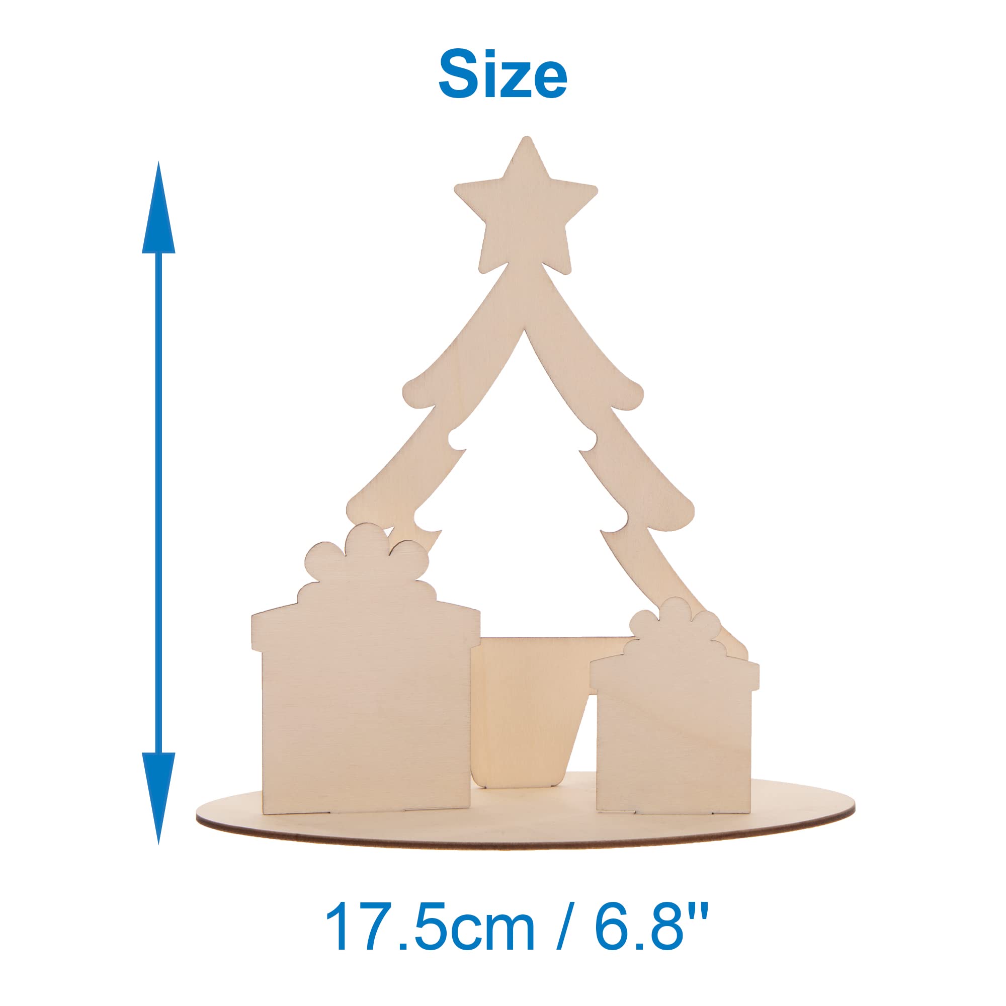 Baker Ross Weihnachts-Kreuzstich-Set Für Kinder – 5 Bastelsets Mit Holzfiguren, Wolle & Nadel, Ab 7 Jahre
