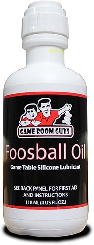 Game Room Guys Lubricante de silicona para barra de futbolín, aplicador Dauber sin derrames, fabricado en los Estados Unidos.