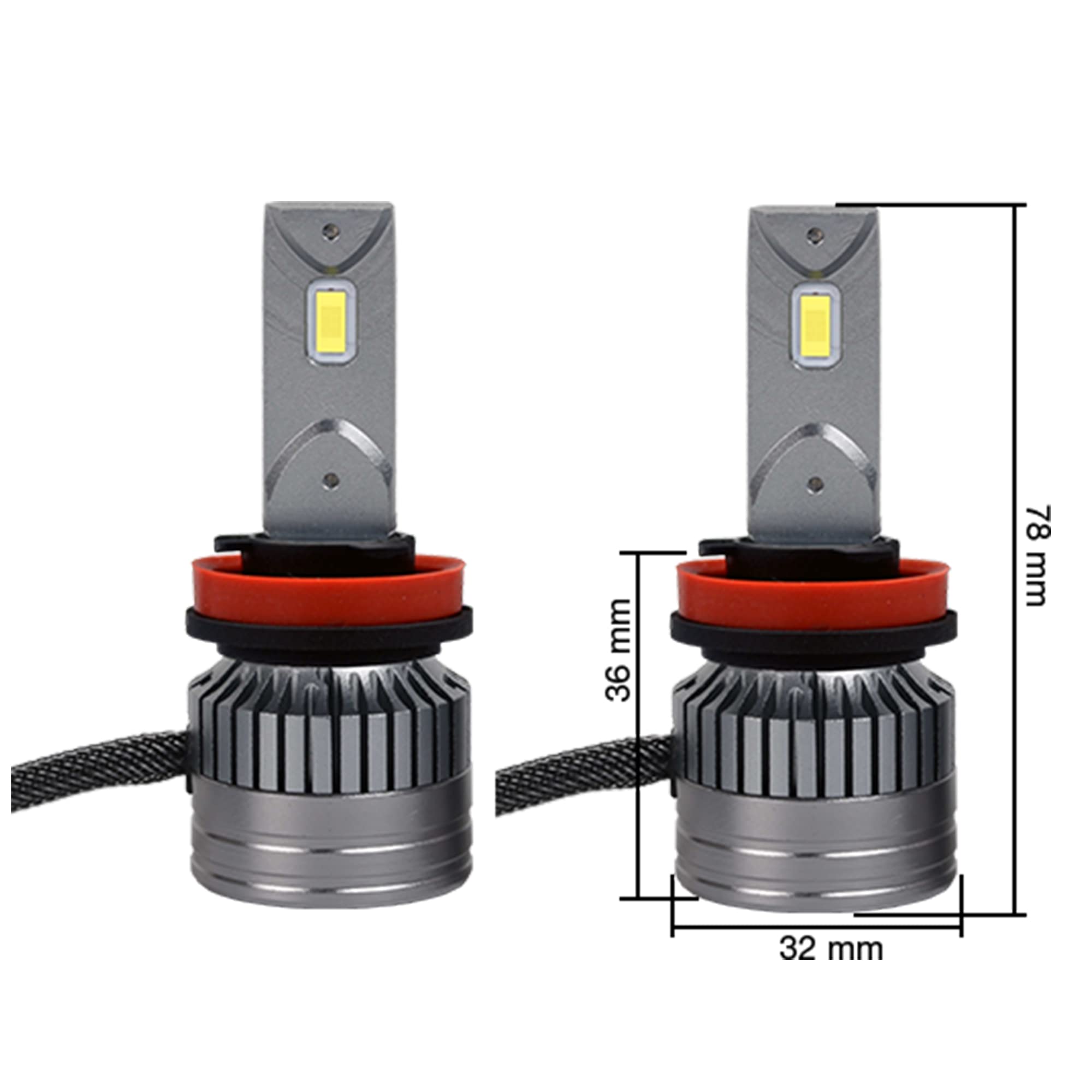 SIMONI RACING H7 LED Conversion Compaq kit di 2 lampadine LED con attacco H7 - luce bianca 6500°K