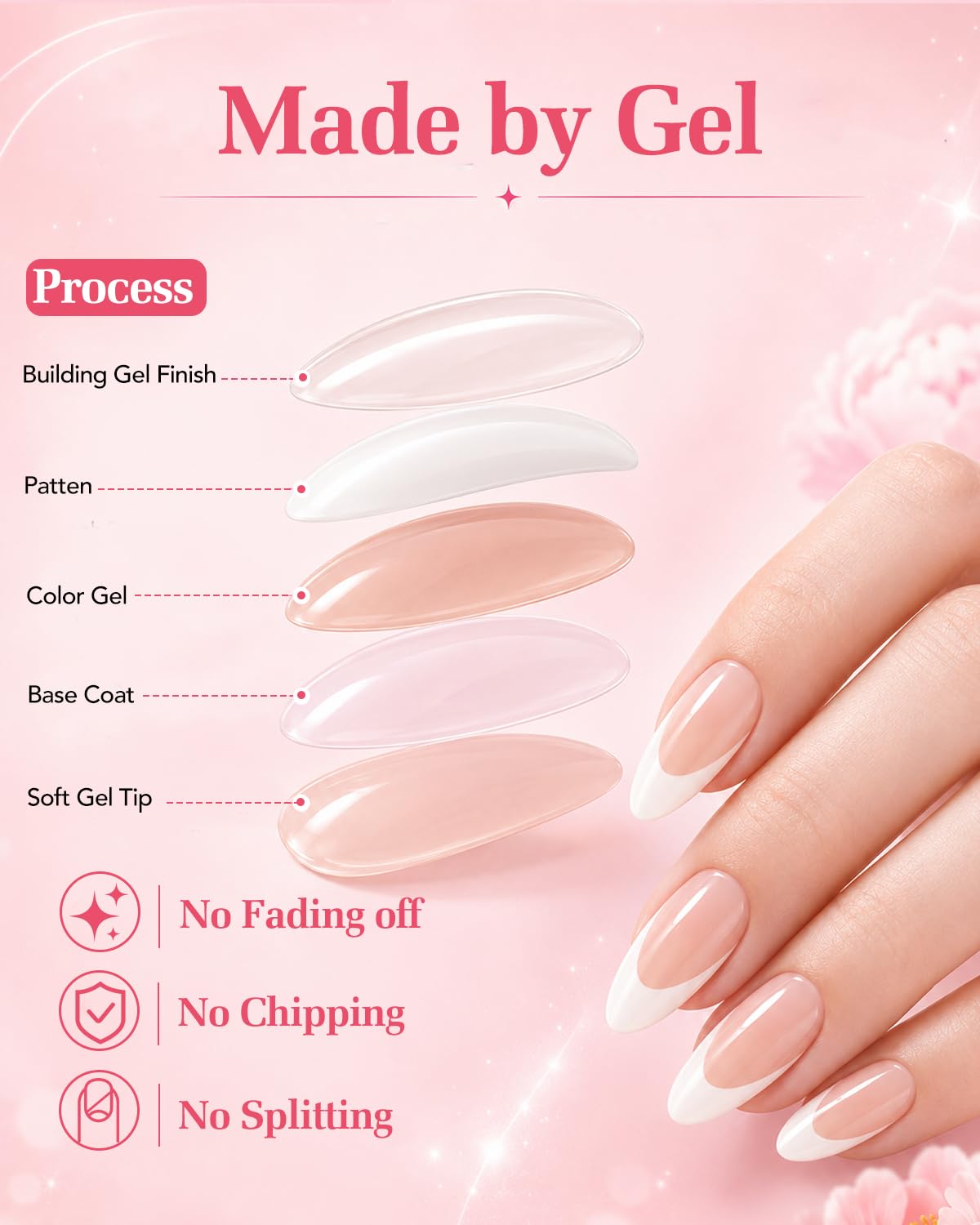 French Tip Press On Nails - Yellow Short Almond Press On Nails image 4