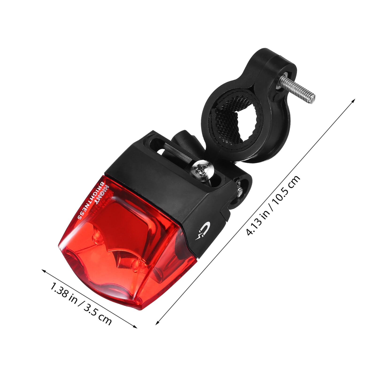 Feu Arrière LED Pour Vélo Et Trottinette - Lampe De Sécurité Rouge Avec Plusieurs Modes Clignotants (lot Avec élastiques) - 10