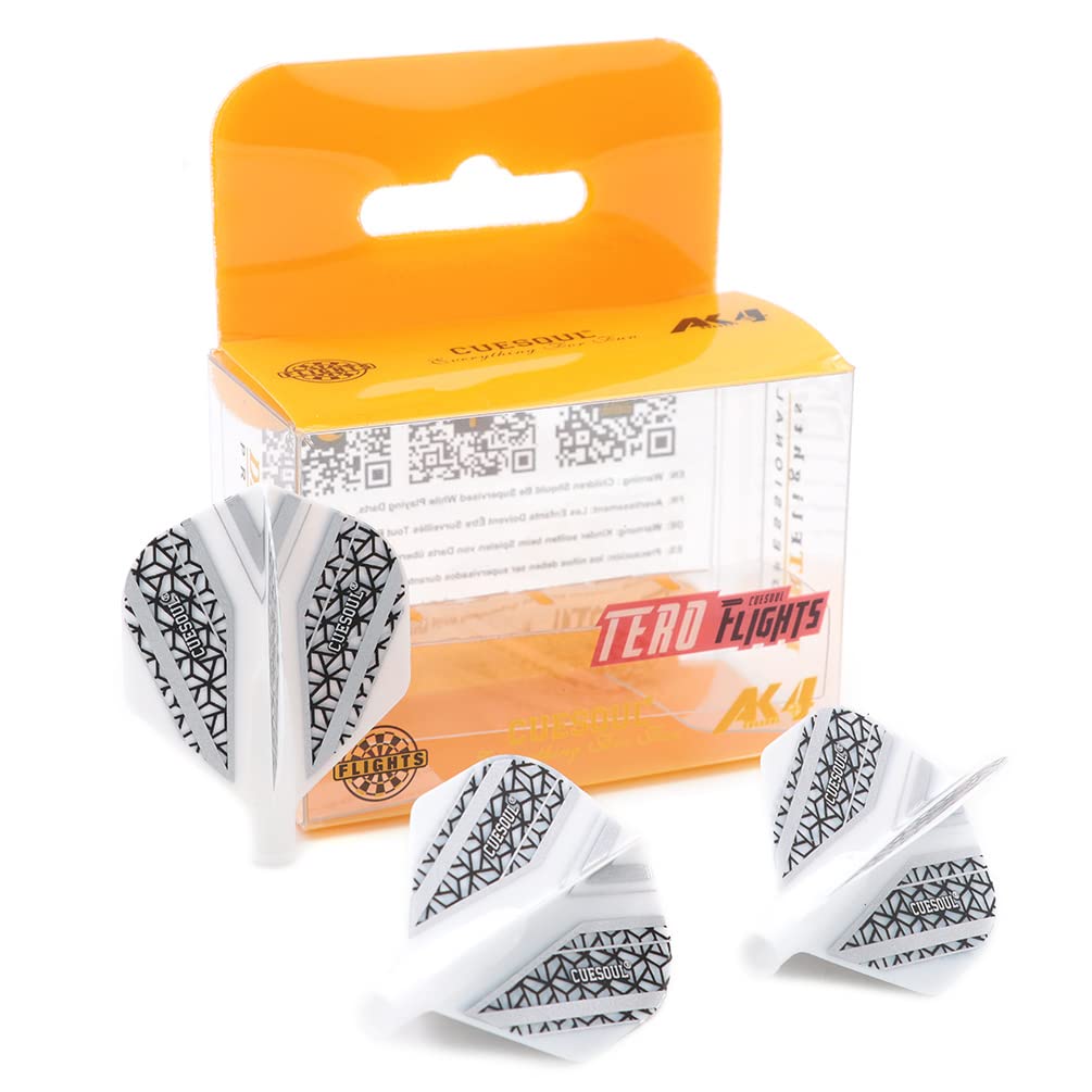 CUESOUL TERO AK4 Dart Flights Standard Shape with attractive pattern, Set of 3 pcs