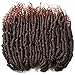 2 Packs Passion Spring Twists Synthetic Crochet Hair Extensions 12 inch 24 strands/pack Ombre Crochet Twist Braids Fiber Fluffy Curly Twist Braiding Hair Bulk (T1B/30#)...
