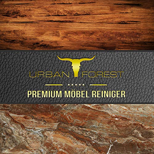 PREMIUM MÖBEL REINIGER Holzreiniger für Möbelpflege Reinigungsmittel für Möbel, Lackoberflächen, Kunststoffoberflächen, Kunstleder, Natur- u. Kunststeine, Lederoberflächen URBAN FOREST 500ml