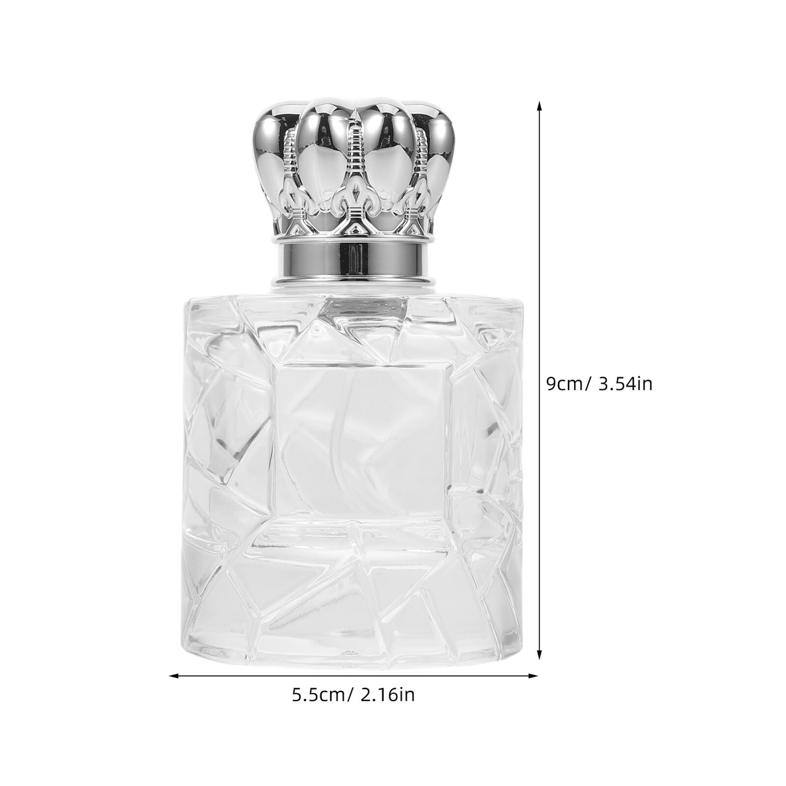 GALPADA Flaconi Spray per Profumo in Vetro Trasparente 50 Ml Set da 3 Bottiglie di Profumo Ricaricabili Anti-Perdita Portafragranze Portatile per Viaggi e