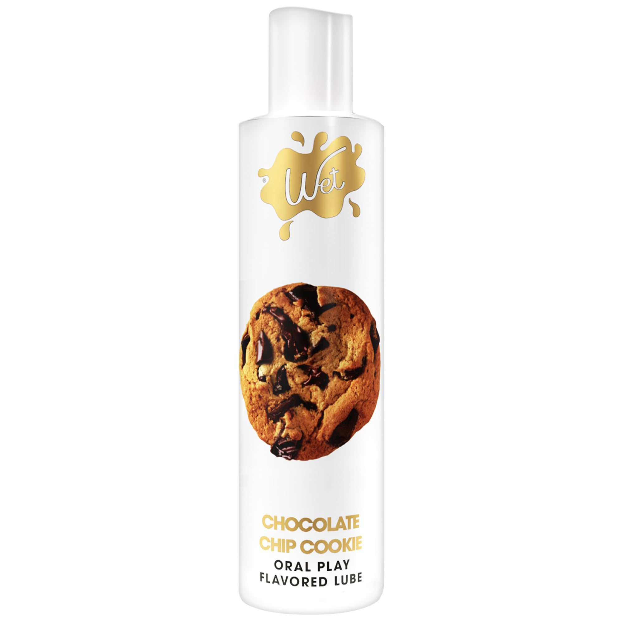 Wet Chocolate Chip Cookie Edible Lube, Condom Safe, Sugar-Free, 3 Fl Oz