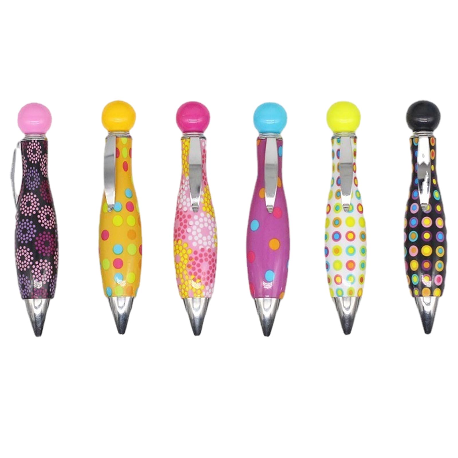 6pcs Mini Pens Funky Pens Big Short Chunky Pens Small Pens Mini Arthritis Pen Bullet Pen Pens For Arthritis Hands Novelty Gifts For Students Favors School Supplies Kids And Office